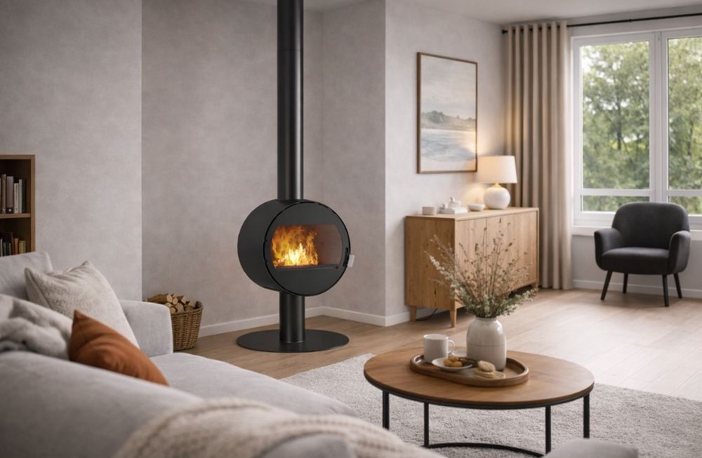 Τζάκι ξύλου ATS ROUND WALL 10,2 kW